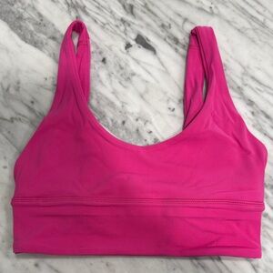 lululemon athletica Hot Pink Scoop-Back Sports Bra